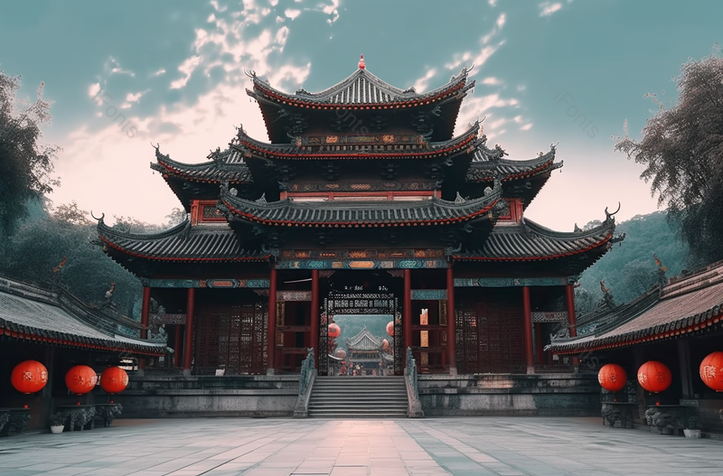 宏伟位大的中国传统建筑实拍摄影图,高清,摄影图,摄影图片,图片大全,摄影图免费下载